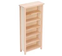 HUSHUI Librería en Miniatura para Casa de Muñecas, Muebles Bonitos de Alta Simulación para Juegos de rol de Casa de Muñecas 1:12, Material de Abedul de 9,1 Cm (Librería Lisa)