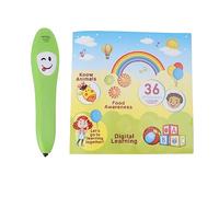 HUSHUI Libro con Bolígrafo de Lectura para Niños, Libro Interactivo con Bolígrafo para Aprender Inglés con Sonido para Niños Pequeños, Experiencia de Diversión Educativa de 6,1x6,1 Pulgadas
