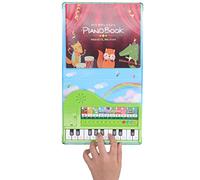 HUSHUI Libro de Juguete para Piano, Juguete Musical Educativo con Función de Grabación para Niños de 3 Años de Edad Superior Al Tamaño del Libro de Plástico 21,5 X 17,6 X 3 Cm