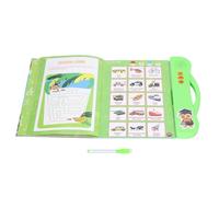 HUSHUI Libro de Sonido Francés, Juguete de Aprendizaje Interactivo para Niños a Partir de 3 Años, Material Educativo ABS, 25 X 23,5 Cm (Verde)