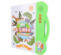 HUSHUI Libro Interactivo de Aprendizaje de Sonido en Audio Español Inglés Experiencia Bilingüe Divertida para Estudiantes de Educación Temprana