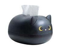HUSHUI Lindo Soporte para Caja de pañuelos, Caja de pañuelos de Gato de Dibujos Animados, Caja de Almacenamiento de servilletas de Papel para Escritorio, contenedor de Papel, decoración del hogar