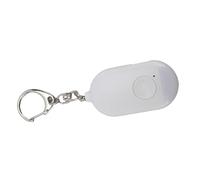 HUSHUI Llavero con Alarma de Seguridad de 130dB con Luz LED para Defensa Personal Alarma de Seguridad Compacta e Impermeable para Mujeres y Estudiantes (Blanco)