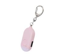 HUSHUI Llavero con Alarma de Seguridad de 130dB con Luz LED para Defensa Personal Alarma de Seguridad Compacta e Impermeable para Mujeres y Estudiantes (Rosa)