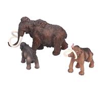 HUSHUI Mammoth Toys Set Modelo Colección Realista Pintado a Mano para Niños 3 Unidades Plástico PVC