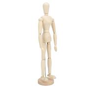 HUSHUI Maniquí de Madera Flexible de 16 Pulgadas, Modelo Articulado para Dibujar y Decorar Figuras de Madera para Artistas y Decoración del Hogar