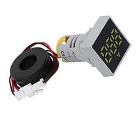 HUSHUI Medidor de Corriente Digital, Mini Amperímetro Digital Preciso con Alto Brillo para Medir Corriente en Uso Doméstico y Exterior, 220 V CA, AD16-22FSA (Amarilla)