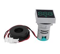 HUSHUI Medidor de Corriente Digital, Mini Amperímetro Digital Preciso con Alto Brillo para Medir Corriente en Uso Doméstico y Exterior, 220 V CA, AD16-22FSA (Verde)