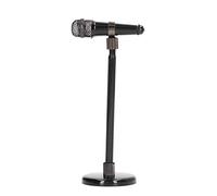 HUSHUI Micrófono en Miniatura, Mini Micrófono Ajustable Modelo Instrumento Musical con Caja de Almacenamiento para Figuras Accesorios de Casa de Muñecas Decoración del Hogar