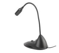 HUSHUI Micrófono Omnidireccional Negro ABS para Grabación de Voz Clara Ajustable para Home Studio 1 Uds