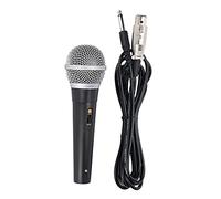 HUSHUI Micrófono XLR de Sonido Dinámica para Cantar y Grabar en Karaoke en Actuaciones Escénicas Construcción de ABS y Metal