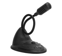 HUSHUI Mini Micrófono Condensador Ajustable 360° para Juegos de Computadora Transmisión en Negro 1 Unidad