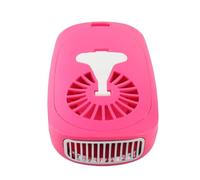 HUSHUI Mini Secador de Pestañas, Ventilador, Portátil, Recargable por USB, para Injerto, Extensión de Pestañas, Secador de Pegamento para Profesionales de la Belleza e Individuos (Rosa roja)