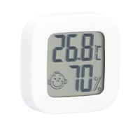 HUSHUI Mini Termómetro Higrómetro, 2 uds., Monitor Preciso de Temperatura y Humedad Interior para el Hogar y la Oficina, Plástico ABS Blanco