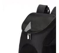 HUSHUI Mochila Transportadora Transpirable para Mascotas, Diseño Plegable y a Prueba de Golpes para Gatos, Viaje Cómodo con Asa de Transporte, Hecha de crepé de China, 1 Unidad (Negra)