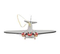 HUSHUI Modelo de Avión de Metal, Juguete de Avión Decorativo Vintage para Coleccionistas y Decoración del Hogar en Hojalata, 1 Juguete