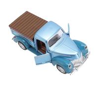 HUSHUI Modelo de Camioneta Pickup a Escala 1:28, Juguete Clásico de Aleación Vintage para Decoración del Hogar y Colección para Niños, 14x5,5 Cm (Azul)
