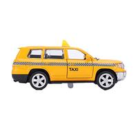 HUSHUI Modelo de Coche de Juguete de Taxi de Aleación 1:32, Simulación Realista con Función de Retroceso de Sonido Ligero, Puerta Que Se Puede Abrir, para Regalo de Colección Niños (El Taxi
