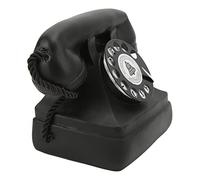 HUSHUI Modelo de Teléfono Giratorio Vintage, Teléfono de Marcación Clásico de Estilo Antiguo para Decoración del Hogar, Resina Sintética de 6,3 X 4,7 X 3,9 Pulgadas