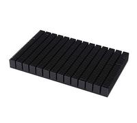 HUSHUI Módulo de Enfriamiento Negro del Disipador de Calor de Aluminio para Enrutadores y CPU, Duradero y de Alta Disipación 150 X 15 Mm, 1 Unidad