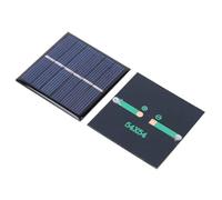 HUSHUI Módulo Solar Portátil Duradero de 4 Piezas para Luces Domésticas y Señales de Tráfico, Silicio Negro de 3 V 54x54 Mm