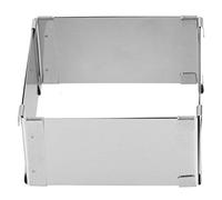 HUSHUI Molde Ajustable para Tartas, Anillo de Mousse de Acero Inoxidable, Molde Retráctil para Galletas con 2 Asas Móviles, Proceso de Lijado Antiadherente, (Pequeño círculo de mousse telescópico