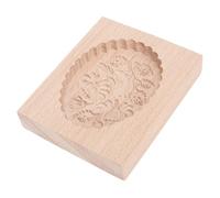 HUSHUI Molde de Madera para Galletas, Diseño de Pájaro Tallado, Multifuncional, Prensa de Galletas, Molde para Sellos, Herramientas para Hornear con Revestimiento de Cera de Abejas de