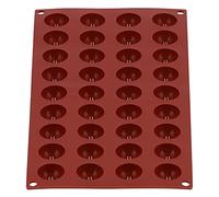 HUSHUI Molde de Silicona, Molde de de Chocolate para Pastel de Hemisferio Antiadherente de Grado Alimenticio, con Diseño Fácil, para Hornear Dulces en la Cocina Casera, (36 pequeños semicírculos)