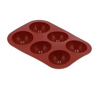 HUSHUI Molde de Silicona, Molde de de Chocolate para Pastel de Hemisferio Antiadherente de Grado Alimenticio, con Diseño Fácil, para Hornear Dulces en la Cocina Casera, (6 semicírculos pequeños)