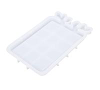 HUSHUI Molde para Bandeja de Asta de Ciervo, Molde Artesanal de Silicona con Diseño Rectangular para Fundición de Resina, Contenedor de Dulces, Organizador de Joyas