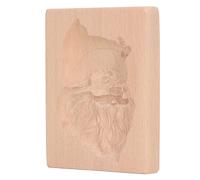 HUSHUI Molde para Galletas de Madera Tallada, Sello de Prensa para Galletas Grabado con Suave para, Magdalenas de Jengibre, Fácil de Almacenar (Papá)