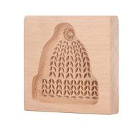 HUSHUI Molde para Galletas de Madera Tallada, Sello de Prensa para Galletas Grabado con Suave para, Magdalenas de Jengibre, Fácil de Almacenar (Tiene 15x8,5x30,5cm)
