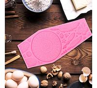 HUSHUI Molde para Hornear de Silicona para Pasteles y Galletas, Diseño de Mariposa de Plumas Resistente a Altas Temperaturas, Perfecto para Uso Doméstico y de Panadería, Material de Calidad (Rosa)