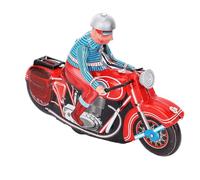 HUSHUI Moto de Cuerda Retro de Juguete, Moto Mecánica de Cuerda para Coleccionistas y Regaladores, Hecha de Hierro