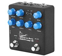 HUSHUI NUX NBP-5 Preamplificador Bajo Eléctrico con Pedal DI Box para Músicos Profesionales Efecto Metal 1 Unidad