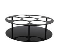 HUSHUI Organizador de Jarabe de café Acrílico, Soporte de Encimera Estable de Forma Redonda Contiene 7 Botellas, con Base Pesada para el Almacenamiento de Aceite de Oliva de Vino de