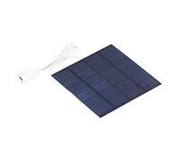 HUSHUI Panel Solar de Polisilicio de 1,5 W, Peso Ligero para Cargador Solar de Bricolaje y Pequeños Proyectos de 110 X 110 Mm