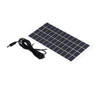 HUSHUI Panel Solar Portátil con Alta Transmisión de Luz para Pequeños Electrodomésticos, Material de Polisilicio, Potencia de 5 W, Tamaño Compacto