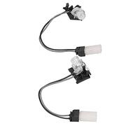 HUSHUI Par de Luces para Manija de Puerta Izquierda Derecha con Brillo Ambiental Aptas para Iluminación Exterior Automática C7 A8 4H0947133A 4H0947134A, Plástico Duradero