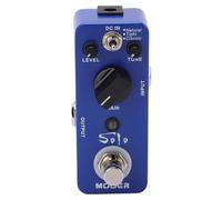 HUSHUI Pedal de Distorsión Mini Efecto de Metal de Alta Ganancia para Solistas de Guitarra Eléctrica Violeta Azulado