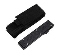 HUSHUI Peine con Resorte de Acero Inoxidable, Tecnología de Lijado Húmedo CNC, Peine para Barba con Dientes Anchos y Apertura Rápida con un Botón, para Peinar de Bolsillo Portátil