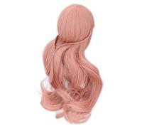 HUSHUI Peluca Larga para Muñeca, Suave y Rizada para Muñecas de 21-24cm, Hermoso Cabello de Repuesto, Regalo para Niños, Fibra Resistente a Altas Temperaturas (Color zanahoria)