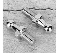 HUSHUI Perno de Bola de Aleación de Aluminio CNC Reemplazo de Alta Durabilidad para Puntales de Gas y Elevación del capó 2 Piezas Plata M6/M8 (M8)