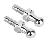 HUSHUI Perno de Bola de Aleación de Aluminio CNC Reemplazo de Alta Durabilidad para Puntales de Gas y Elevación del capó 2 Piezas Plata M6/M8 (Msh)