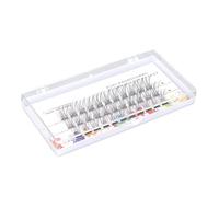 HUSHUI Pestañas Postizas Individuales de 14 Mm, Esponjosas y Rizadas para un Maquillaje de Ojos Mejorado, Extensiones de Racimo 3D para Mujeres (#2)