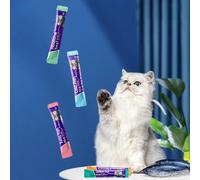 HUSHUI Pet Cat Strips Sopa de Carne Alta en Proteínas y Baja en Sal para Gatos y Gatitos Fácil de Digerir 16 G (atún, huevas de Pescado)