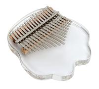 HUSHUI Piano de Pulgar Kalimba de 17 Teclas para un Sonido Claro y Fácil de Tocar para Niños Acrílico Portátil y Acero Inoxidable