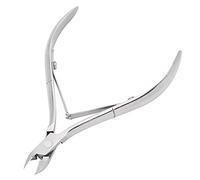 HUSHUI Pinzas para Cutículas de Acero Inoxidable, Tijeras Flexibles para Piel Muerta para el Cuidado de las Uñas, 2,2x4,2 Pulgadas, 1 Pieza (Plata)