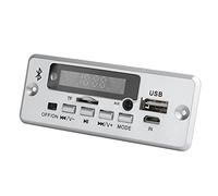 HUSHUI Placa Decodificadora de MP3, Módulo de Decodificación 5.0 con Control de Aplicación Función de Tarjeta de Sonido USB de Llamada Manual, para Soporte de Entrada USB FM AUX (Plata)