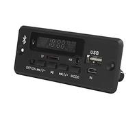 HUSHUI Placa Decodificadora de MP3, Módulo de Decodificación 5.0 con Control de Aplicación Función de Tarjeta de Sonido USB de Llamada Manual, para Soporte de Entrada USB FM AUX (Negra)
